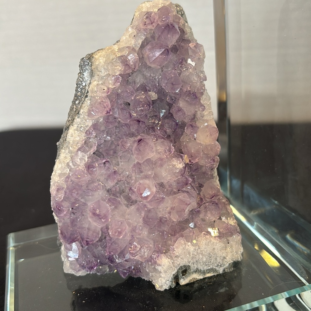 Amethyst Geode Acrylic Bookend/NWOT - Picture 3 of 7